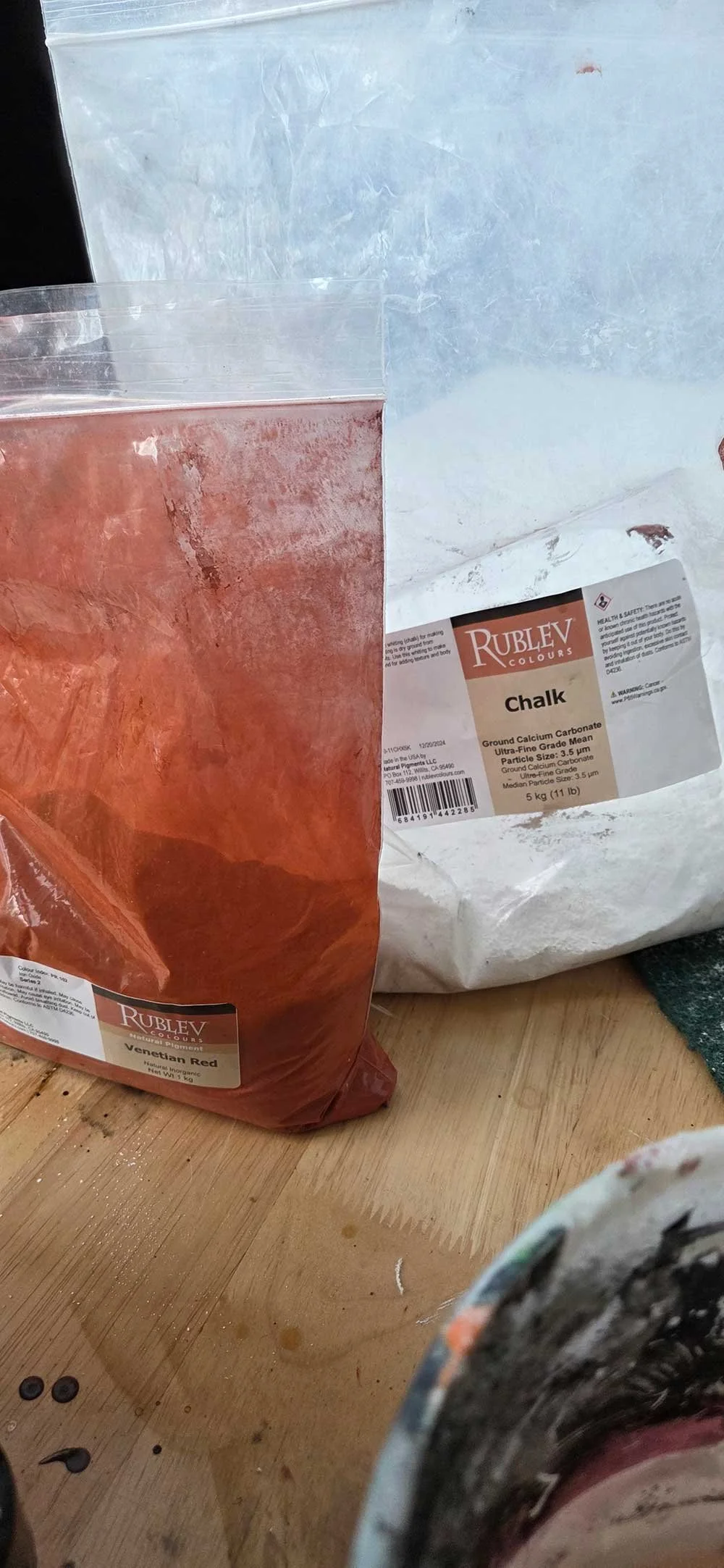 Various Rublev Dry pigments