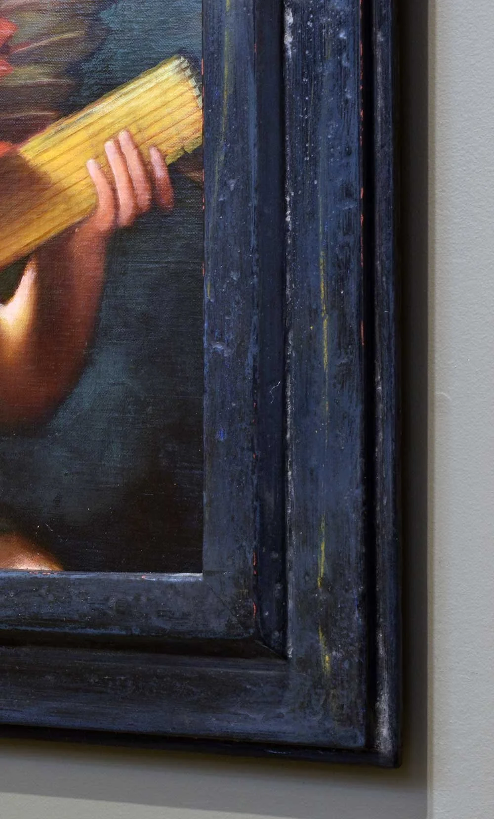 Distemper paint finish picture frame