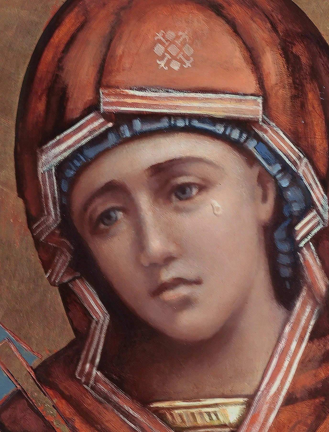 Mary Mother of Sorrows Icon Sacred Art