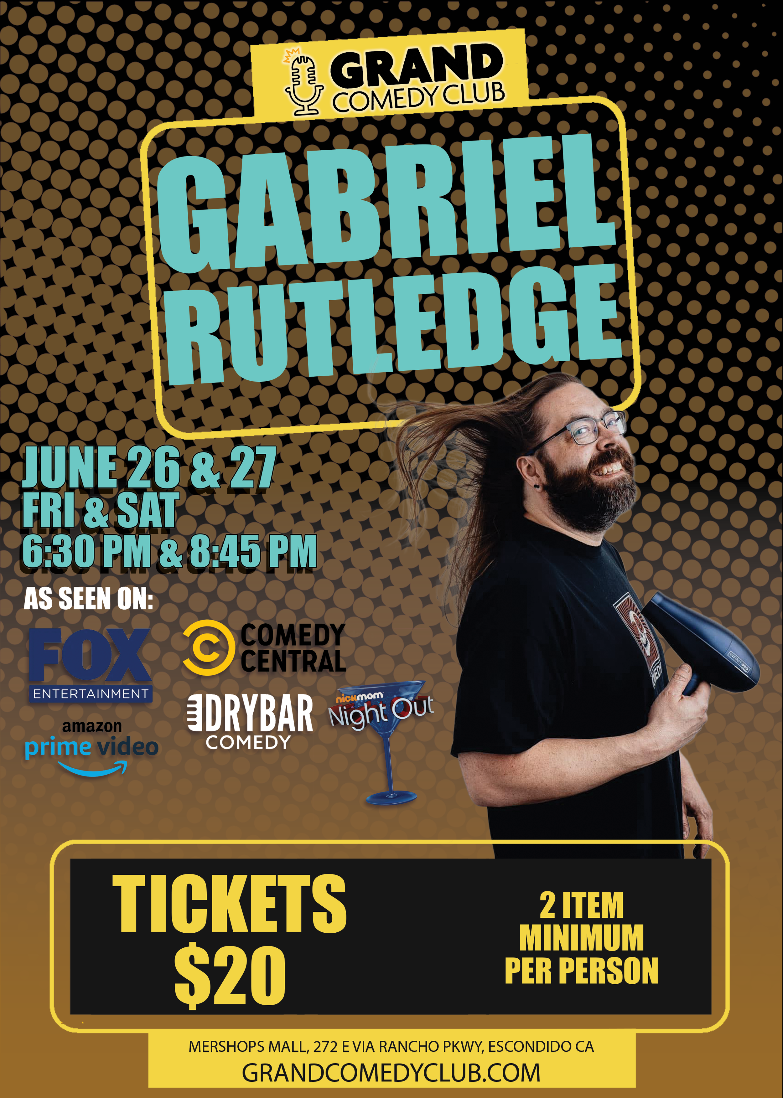 Grand Comedy Club | Gabriel Rutledge
