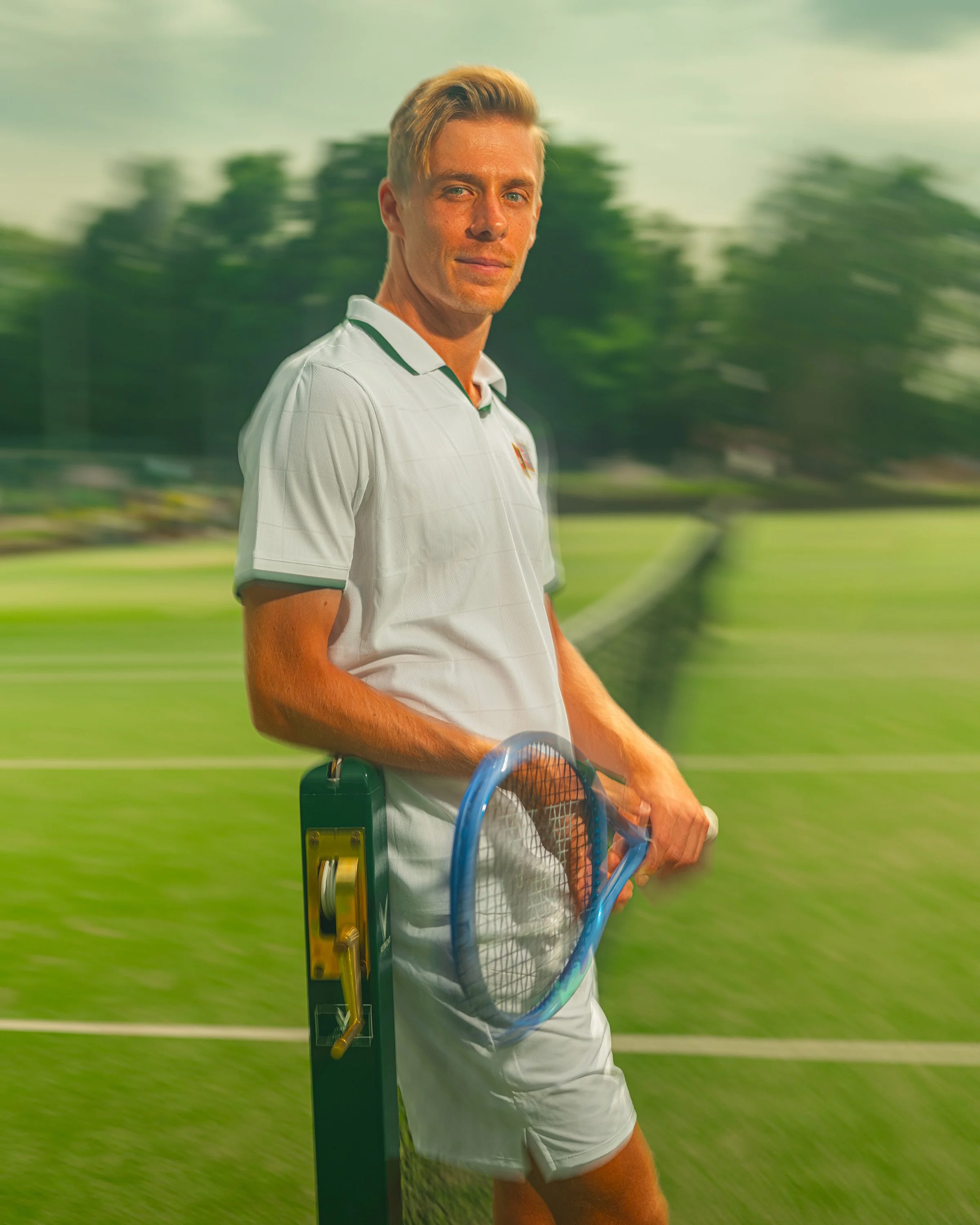 Denis Shapovalov - Tennis Player - Wimbledon. Had a fun day shooting a commercial for Stella (beer) in Wimbledon Park under a scorching June sun. Denis was playing at Queens, preparing for Wimbledon.