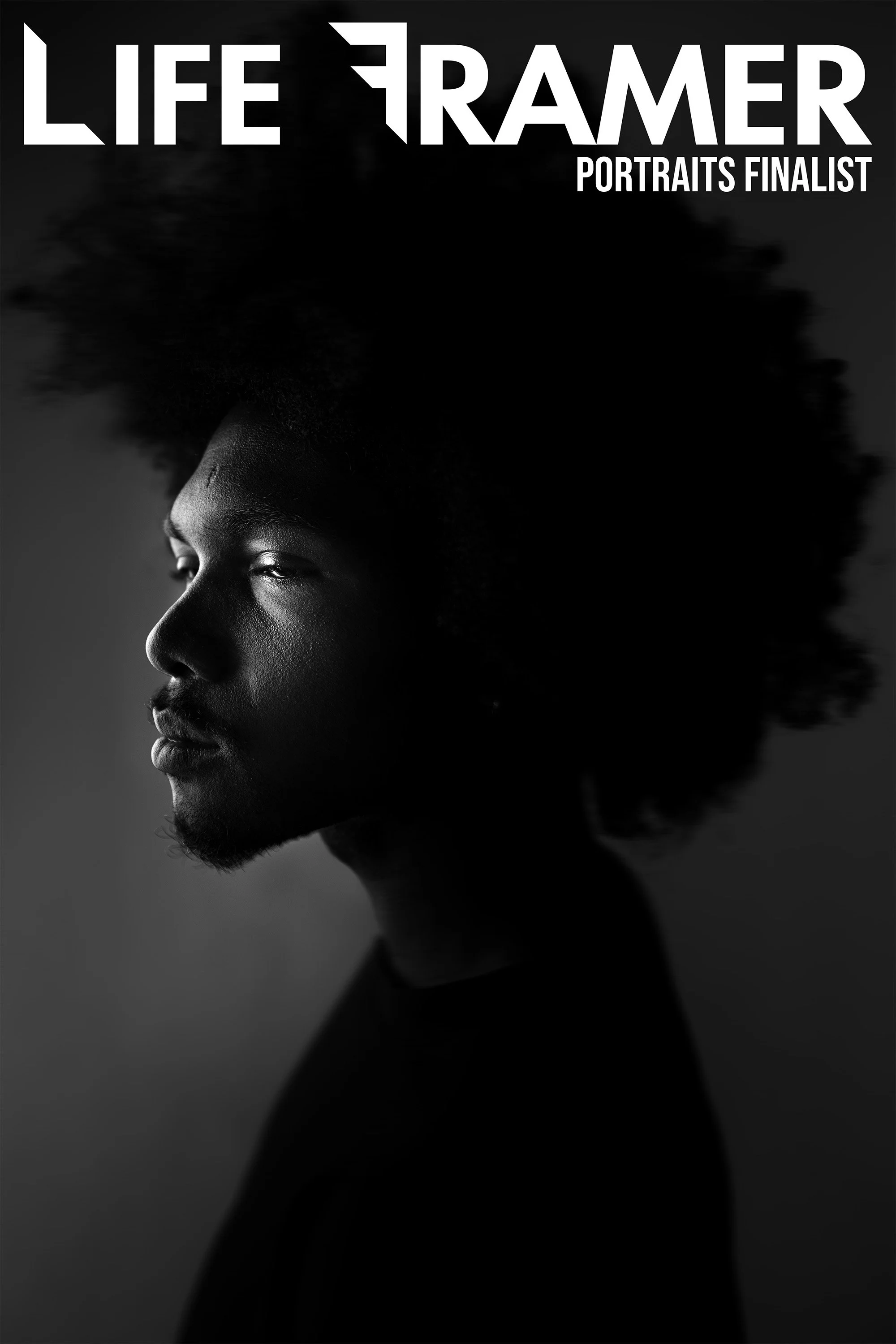 Take in the light that reveals the soul, show your pure contours, give up colors for honesty, and embrace, really embrace, who you are. This image is the ultimate portrait, not of a singular character but of every one of us. Beyond simplicity composi