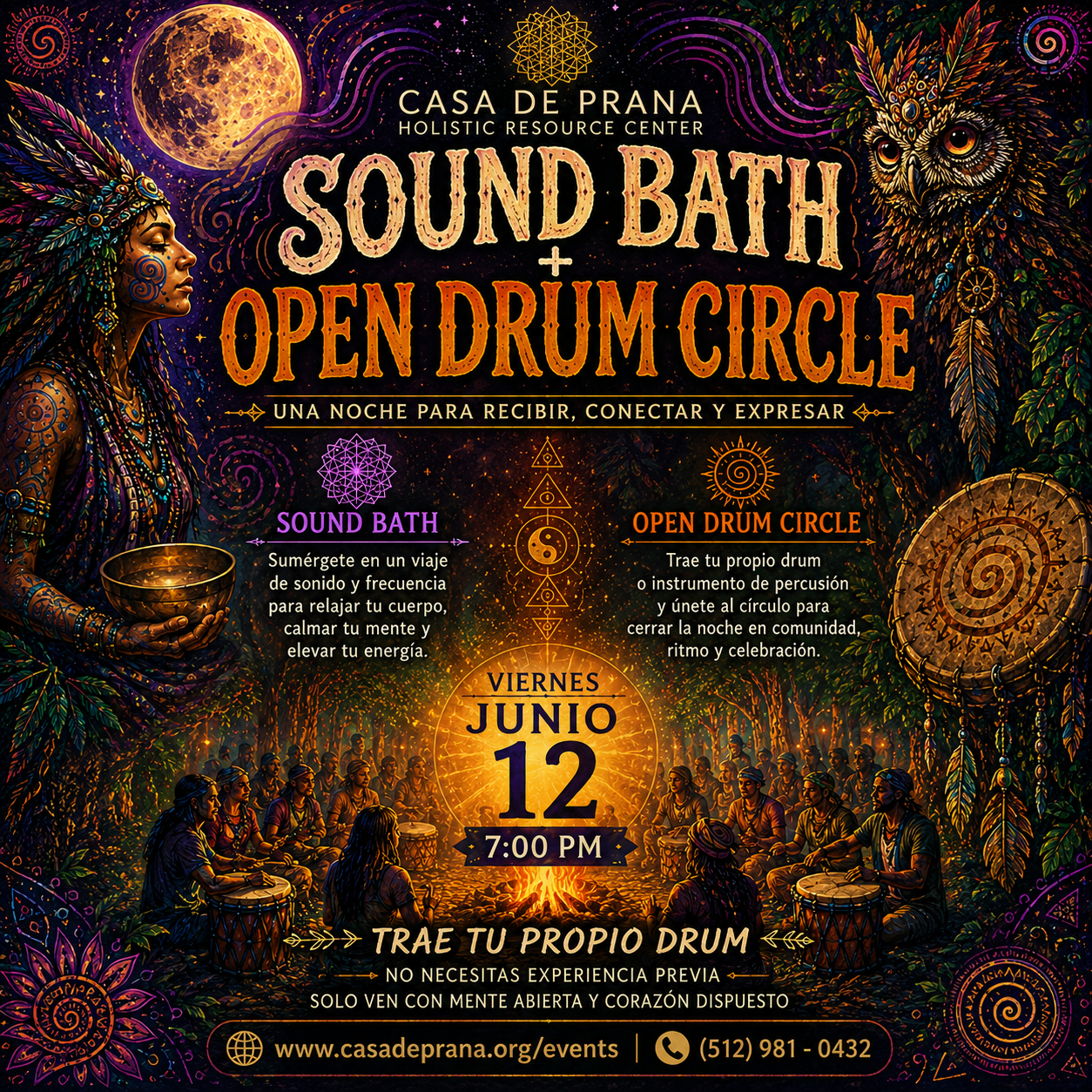 Sound Bath + Open Drum Circle