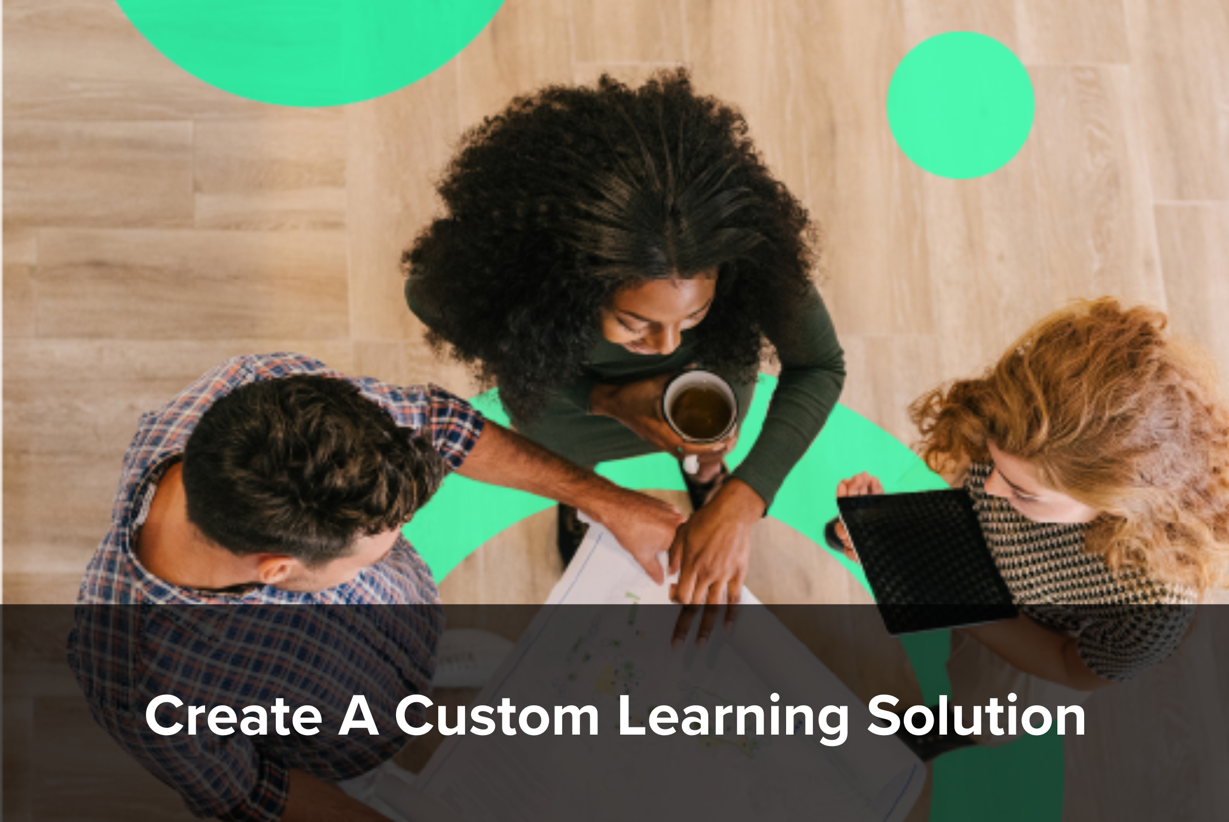 Image demonstrating that custom learning solutions are FutureThink's most popular product