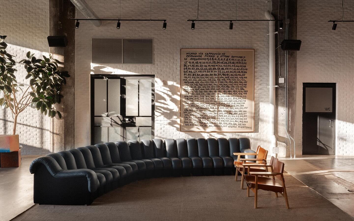 NEW WORK - The lower level at the @eastroom functions as a design forward work space during the day and as an Uber a stylish event space in the evening. It also comes fully equipped with a Togo, Bellini and a Non-Stop Sofa&rsquo;s for all you wonderf