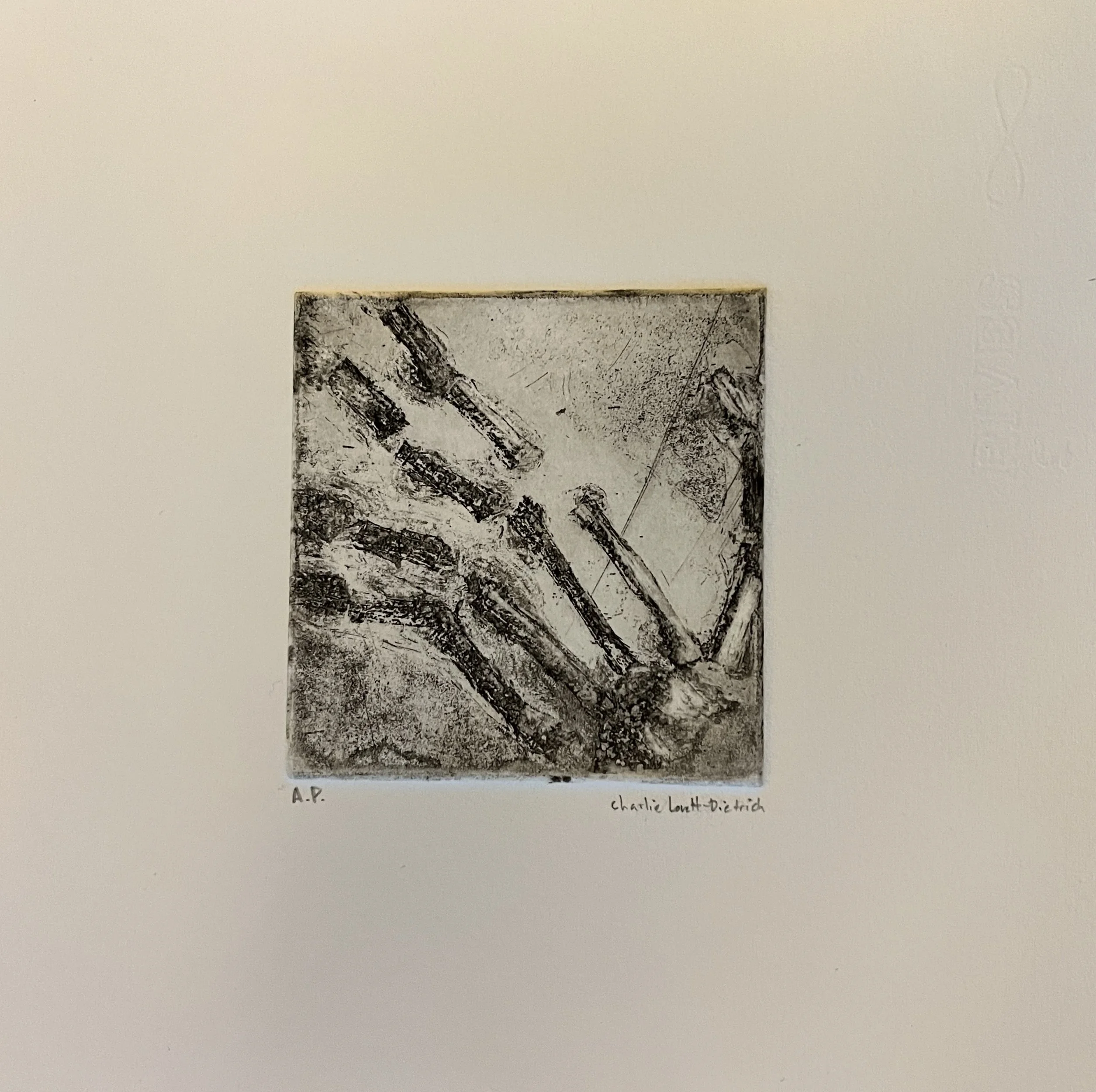 What If..., 2023, Softground Etched Print, 7" x 7"