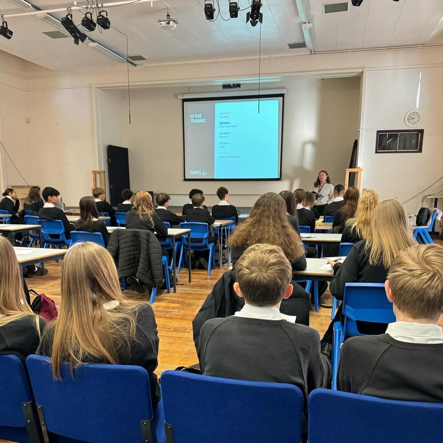 This week, our Project Coordinator Phoebe was signed off as a trainer for our bespoke Mental Health and Wellbeing Training!! 

Straight into and delivering to East Bergholt High Schools Year 9s&hellip; 

That&rsquo;s another 180 students that have up