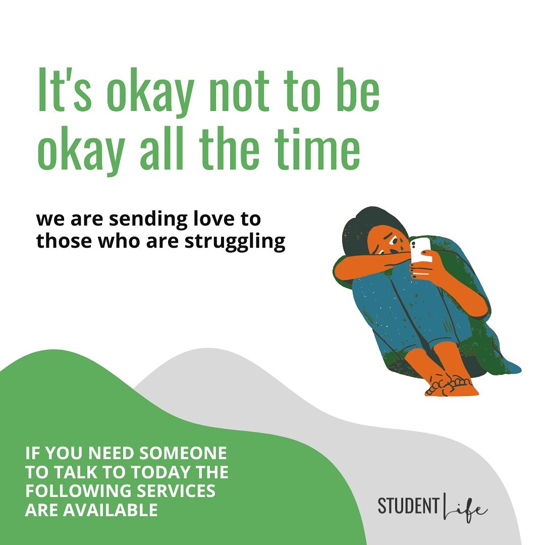 Feeling overwhelmed? You don&rsquo;t have to handle it all on your own. 💚

There are mental health services made just for you - whether you need someone to talk to or a little extra support. Help is always a text, call or click away. 

You&rsquo;re 