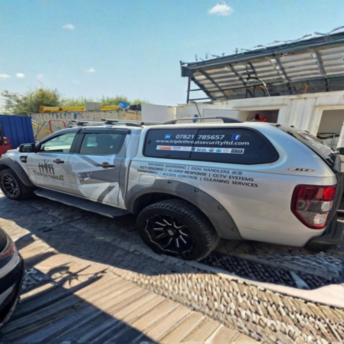 Branded company pickup (security response vehicle)