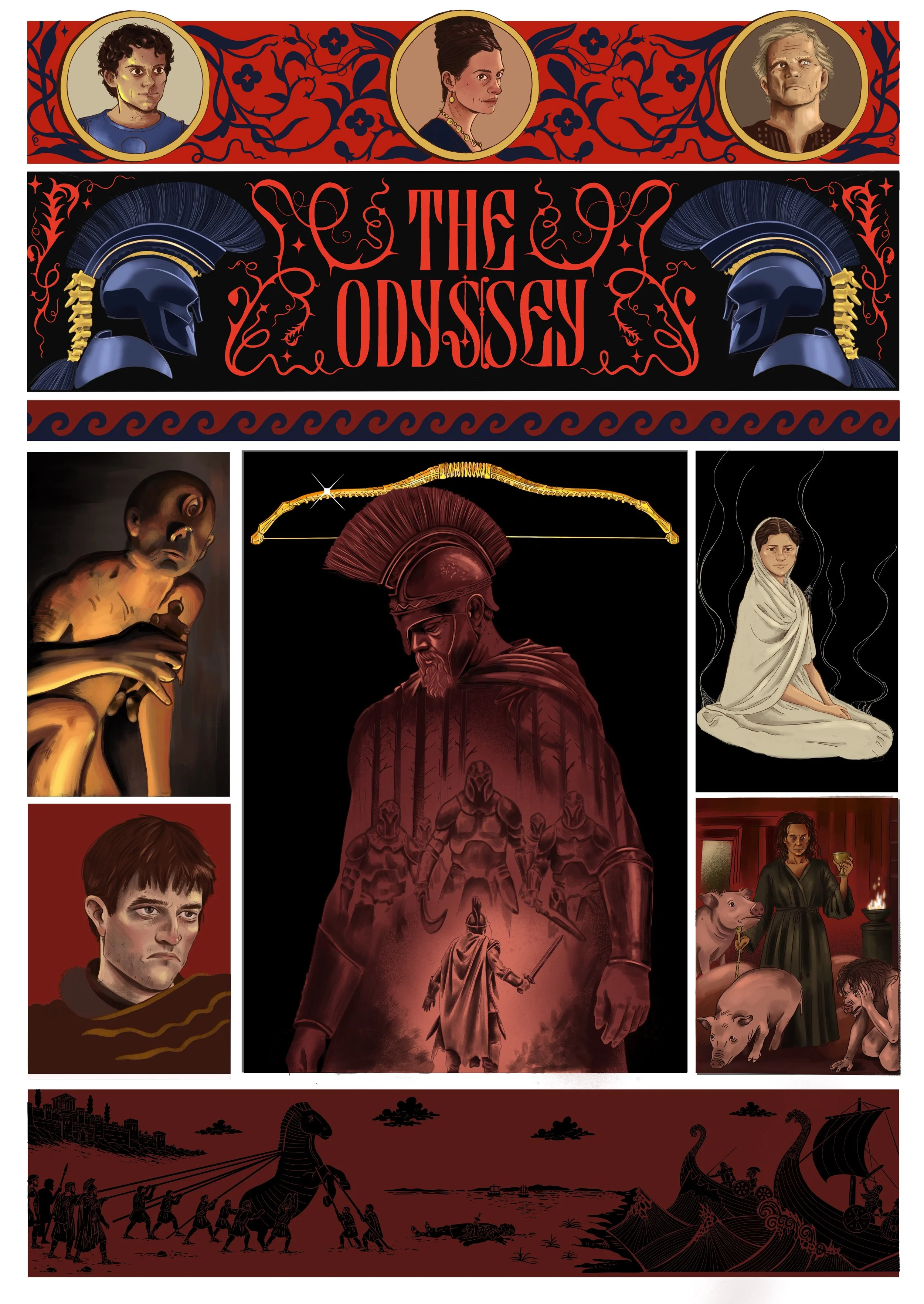 The Odyssey — Illustrated Film Poster