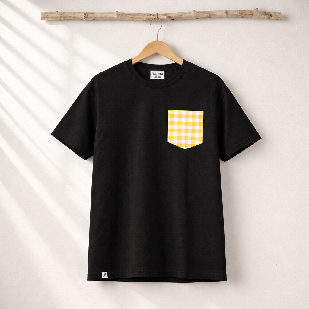 Makia Mai Pocket Tee -Black - Pukalani Celebration