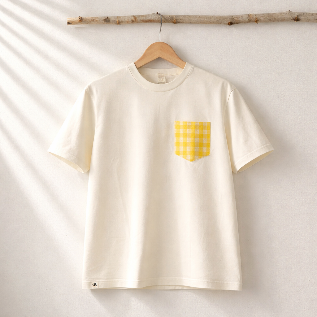 Makia Mai Pocket Tee- Cream- Pukalani Celebration