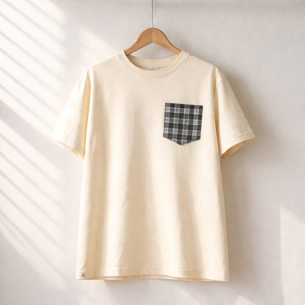 Makia Mai Pocket Tee- Cream- Pukalani Celebration