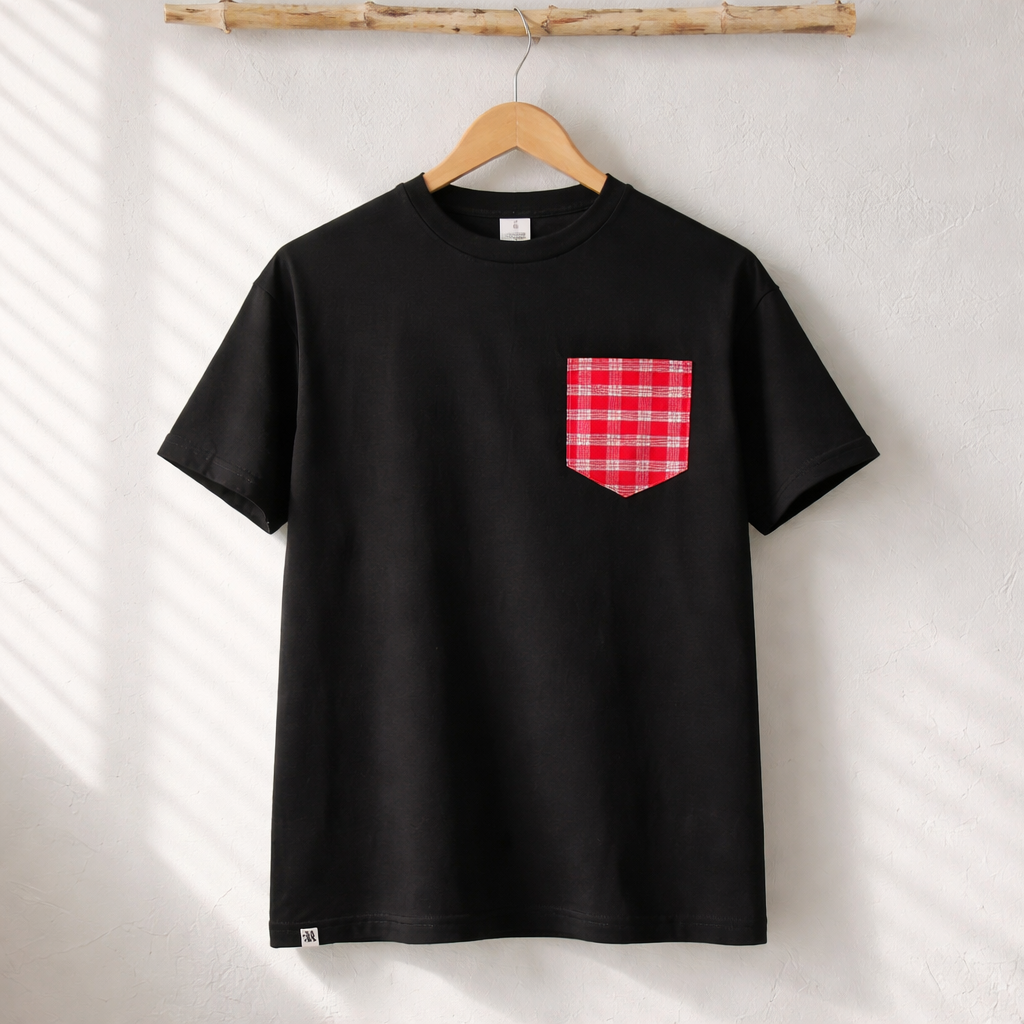 Makia Mai Pocket Tee -Black - Pukalani Celebration