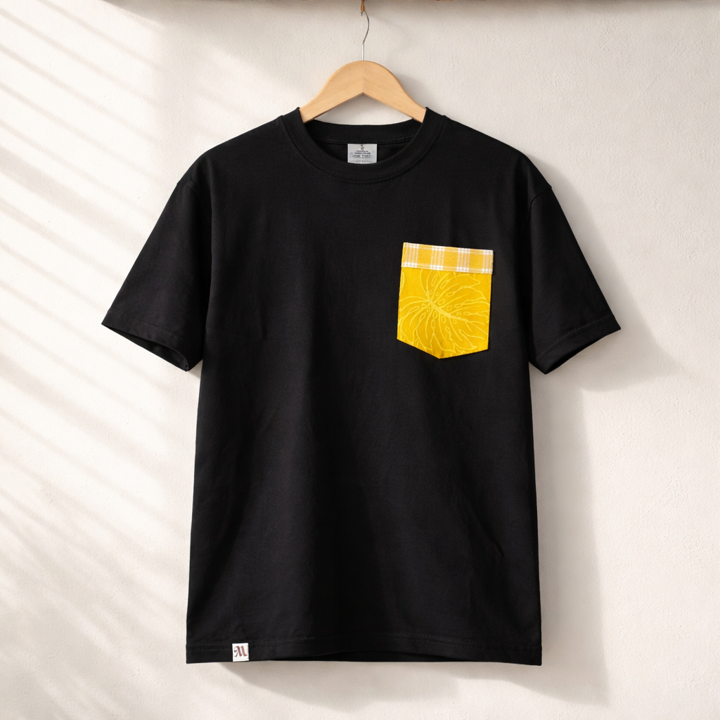 Makia Mai Pocket Tee -Black - Pukalani Celebration