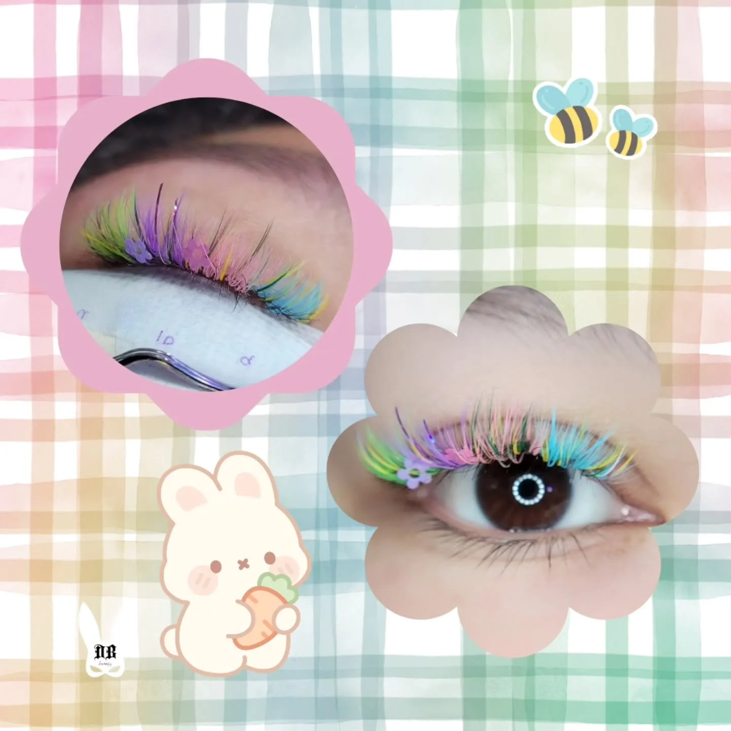 🌷🐣🐇🌻

Some fun dip lashes! The sun is out, and it finally feels like spring! 
🥲 My macrolens always gives me issues. So the pictures are not that clear, but this lash set was too cute not to share. 
@lashsesh.supplies Baby Blue, Violet &amp; Lim