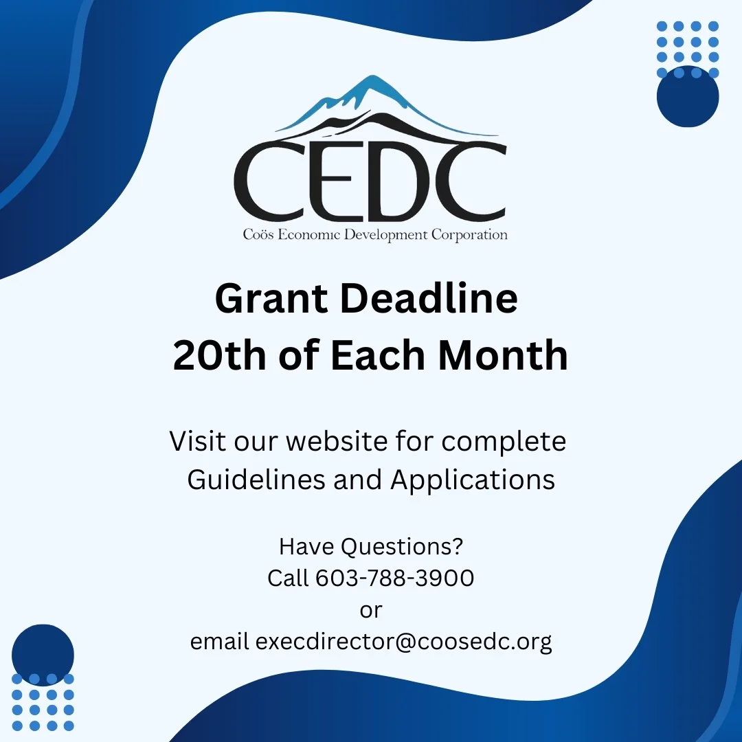 Making plans for a new project for your business? We have multiple Loan and Grantt opportunities available to help you accomplish great things this season!  Check out all of our Grant and Loan programs on our website.
#coosedc #businessdevelopment #f