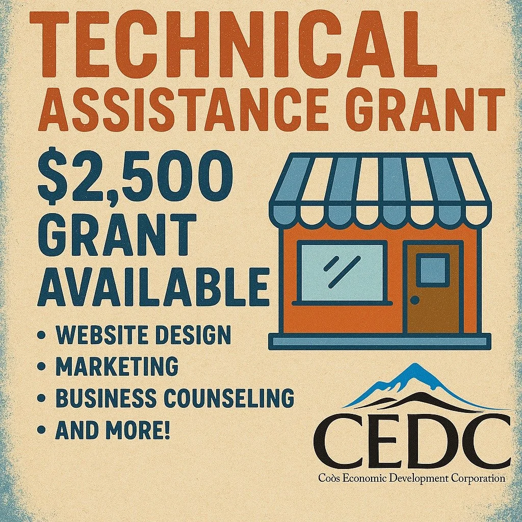 🚀 Calling All Co&ouml;s County Entrepreneurs &amp; Small Business Owners! 🏔️

Need a boost to get your business off the ground or take it to the next level? Co&ouml;s Economic Development Corporation (CEDC) has grant funds available&mdash;up to $2,