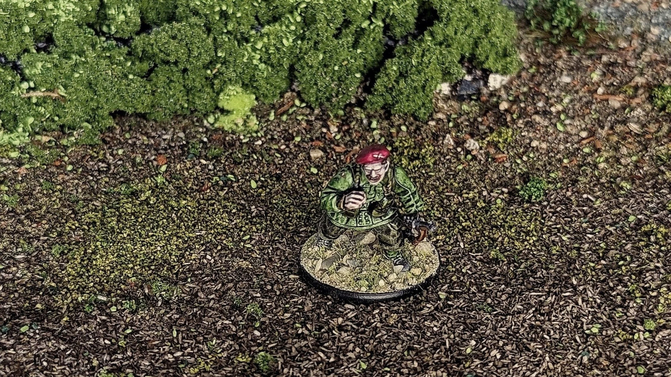 Basic level painted with Advanced basing