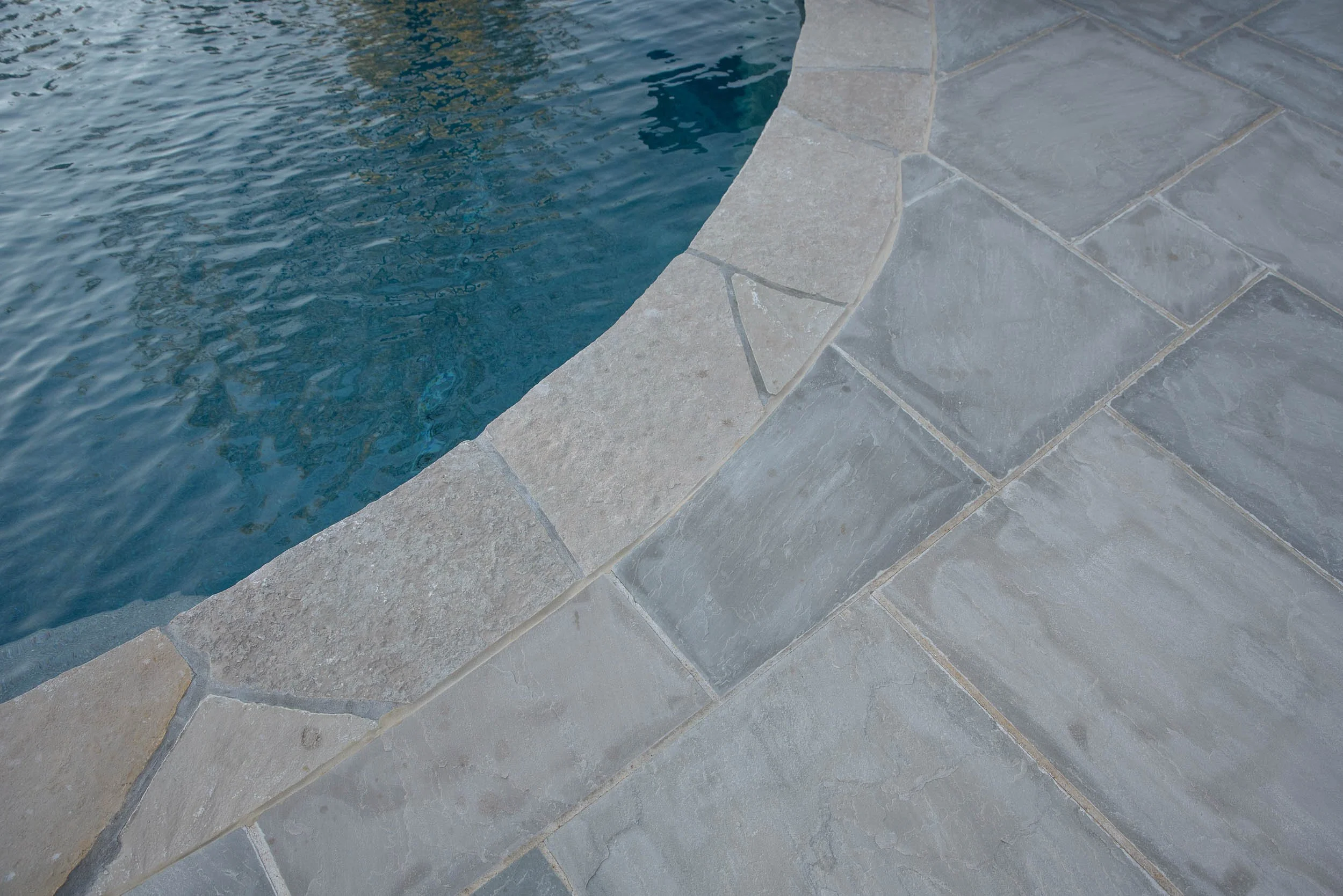 Coastal Blue Paving + Fond du Lac Flagstone