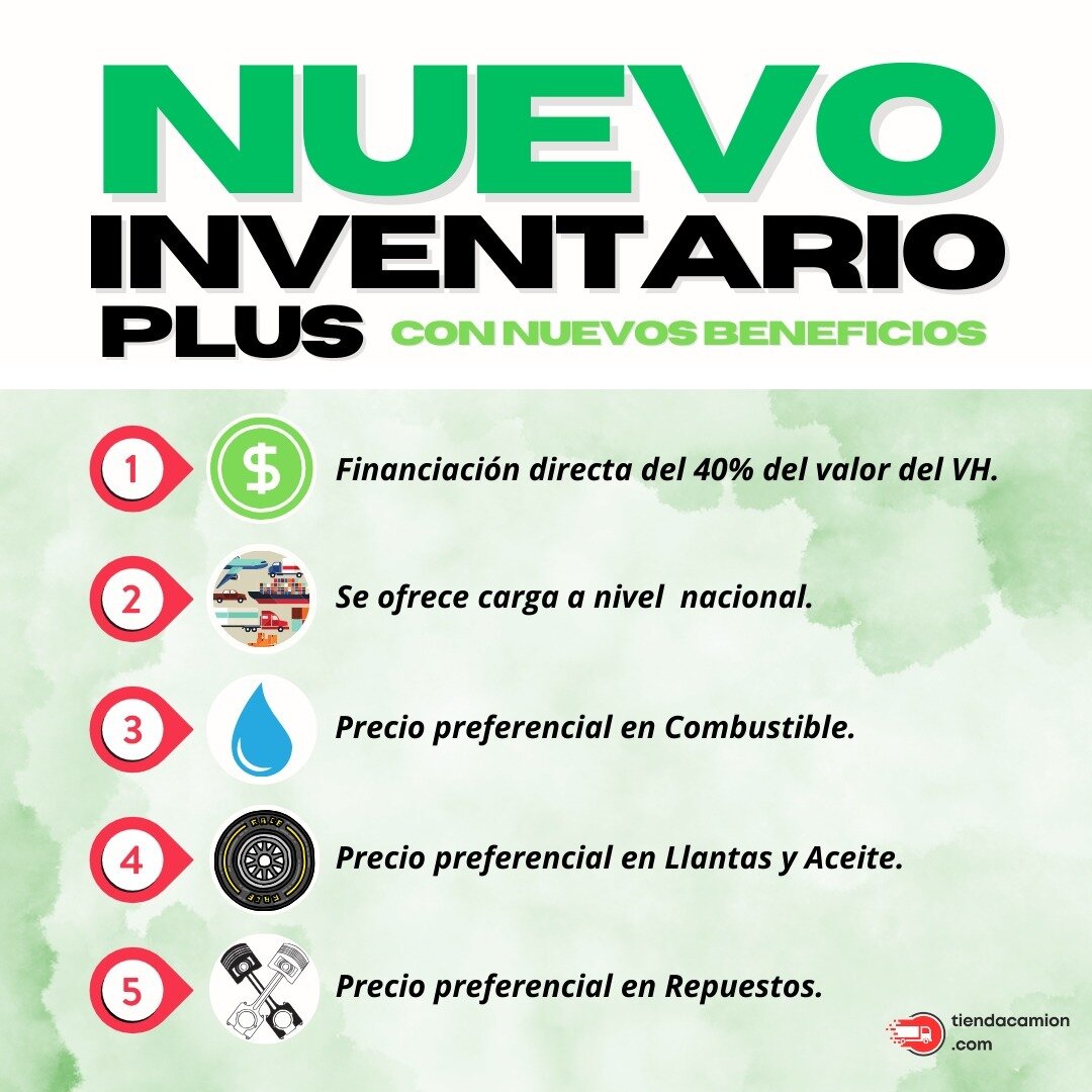 Nueva L&iacute;nea de Inventario Plus
De ahora en adelante, toda publicaci&oacute;n que contenga el logo INVENTARIO PLUS tiene acceso a los 5 beneficios.

Cualquier pregunta por favor escribirnos por DM o al whatsapp.