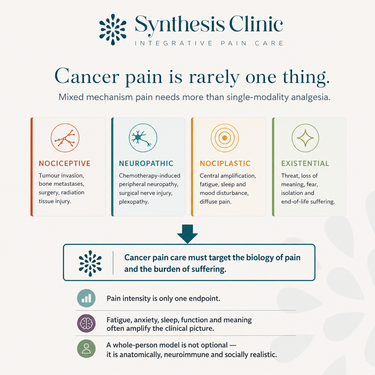 Synthesis Integrative Cancer Pain Care Pain Mechanisms