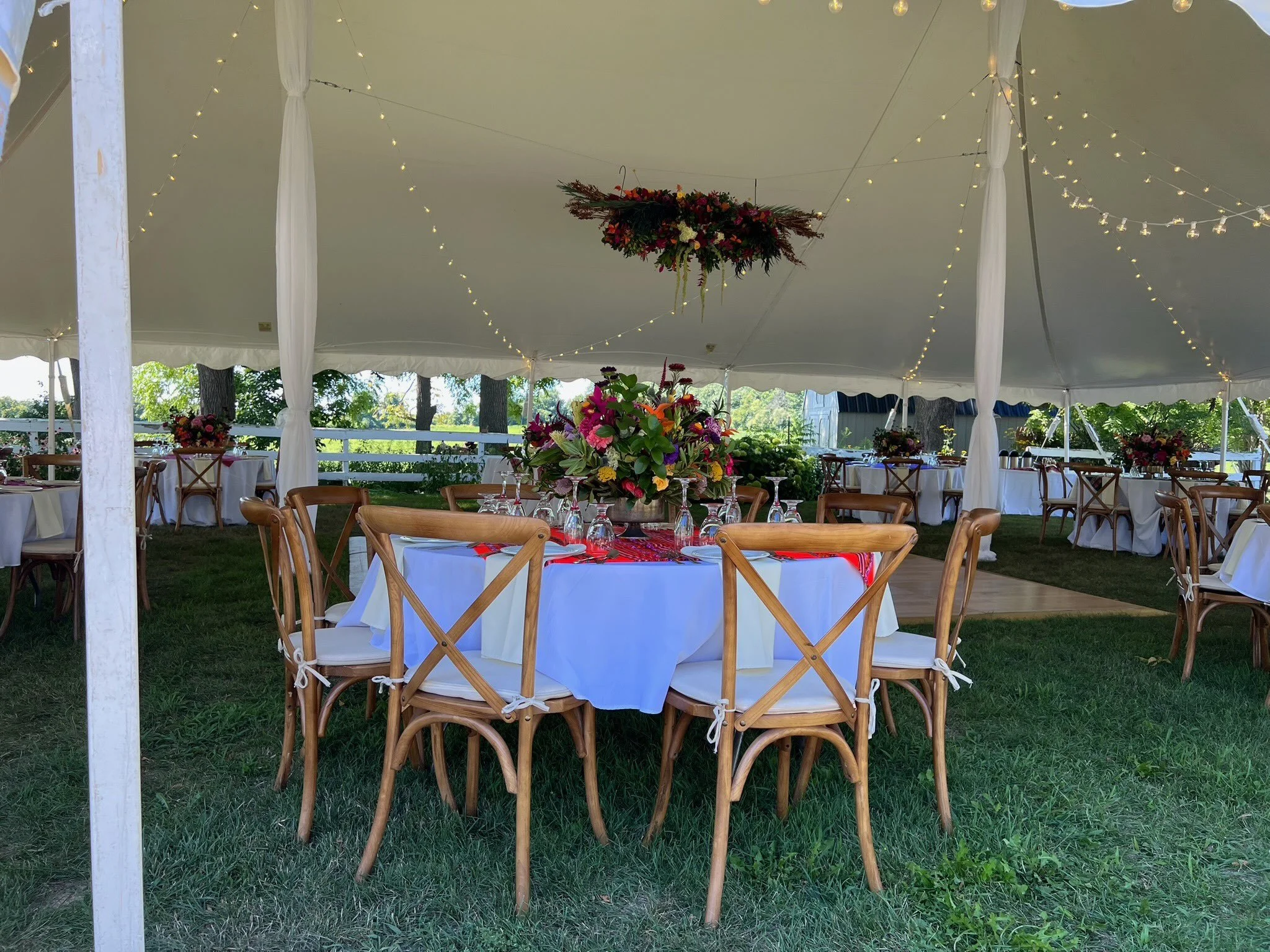 Tent Reception in the Yard