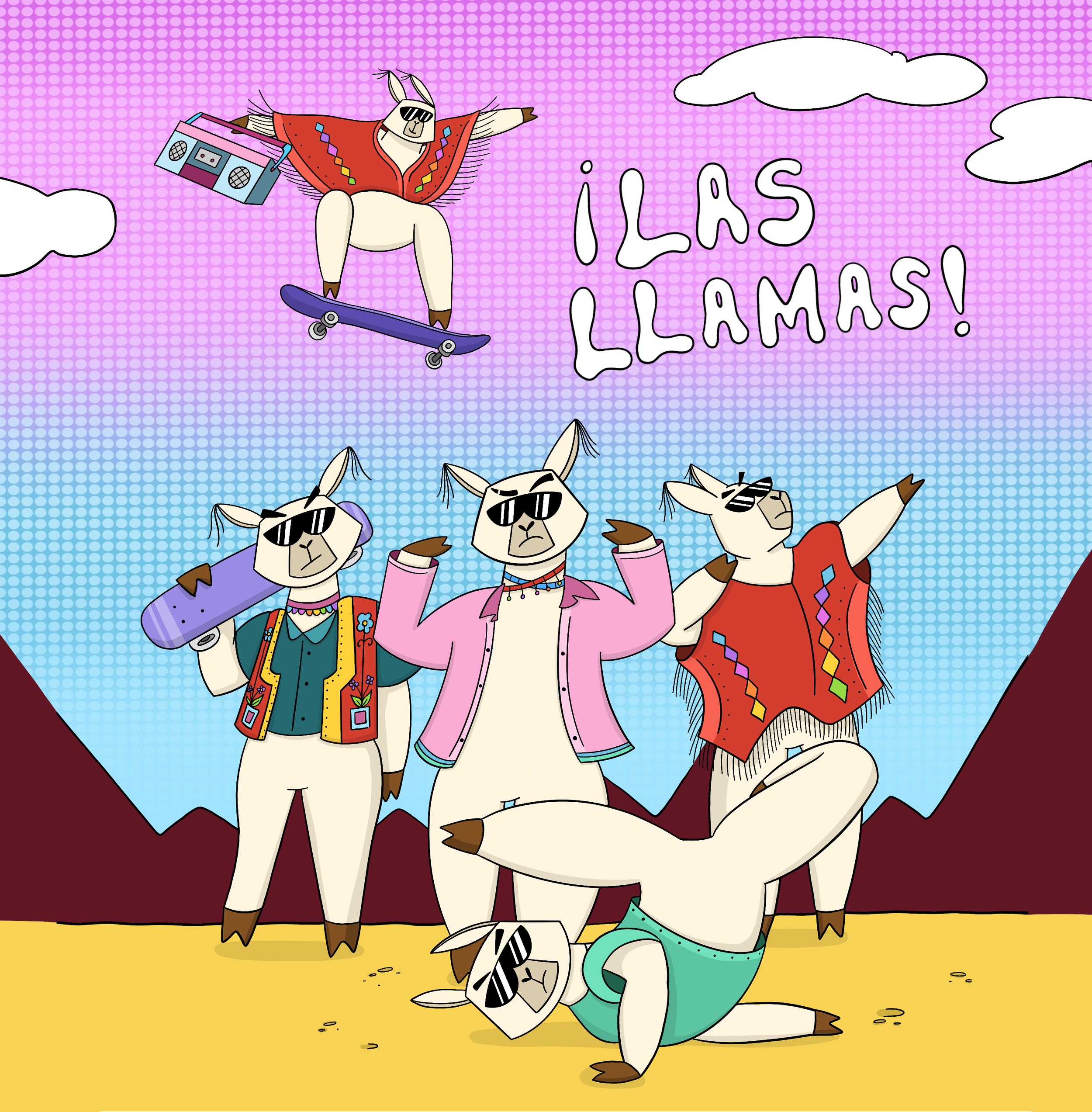 ¡Las llamas!: Book Spread