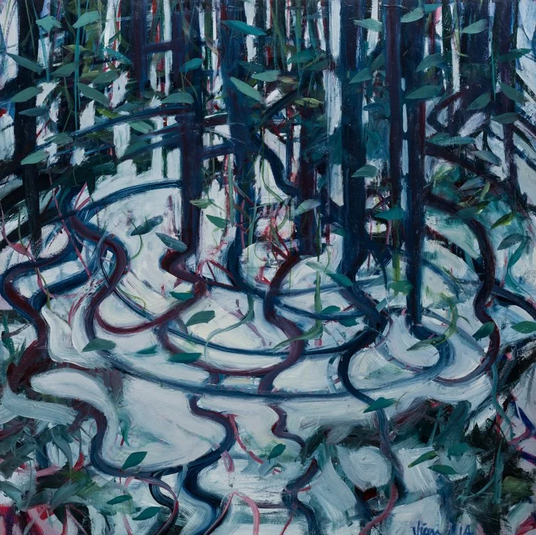 Reflection II 37x37 oil 2014