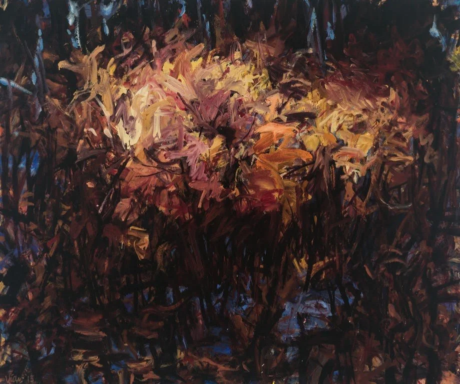 Poplar Trees in Fall, 2013, oil on canvas, 60 x 72 inches