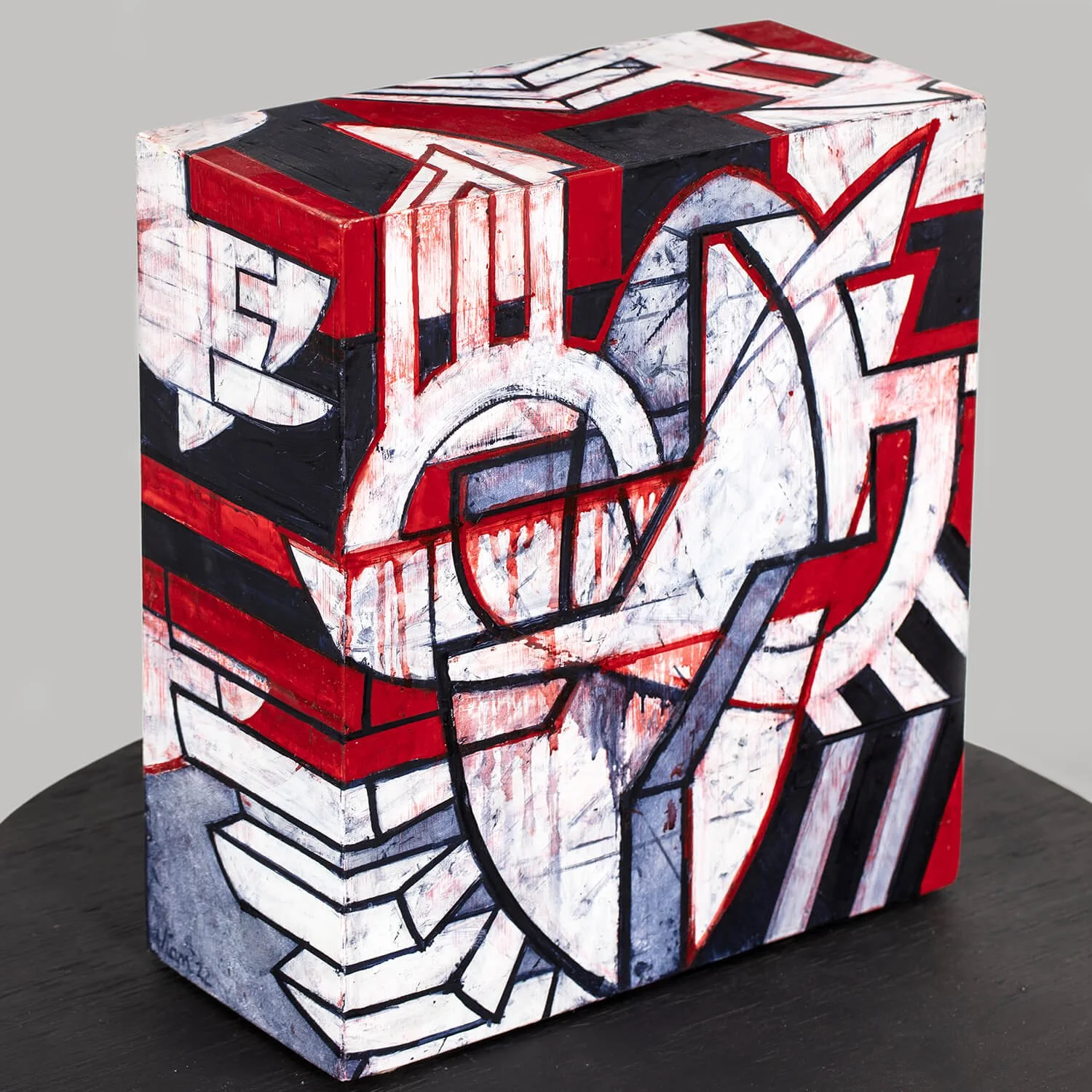 Nugatory High Horsery, 2022, Polyurethane and oil on wood and masonite, 15 x 13 1/2 x 6 inches