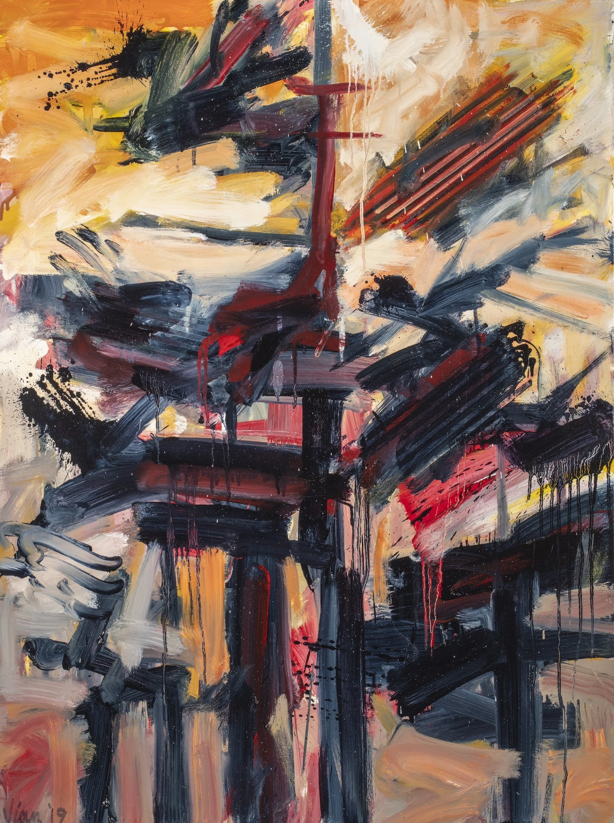 Pining for the Fjords, 2019, oil on canvas, 40 x 30 inches