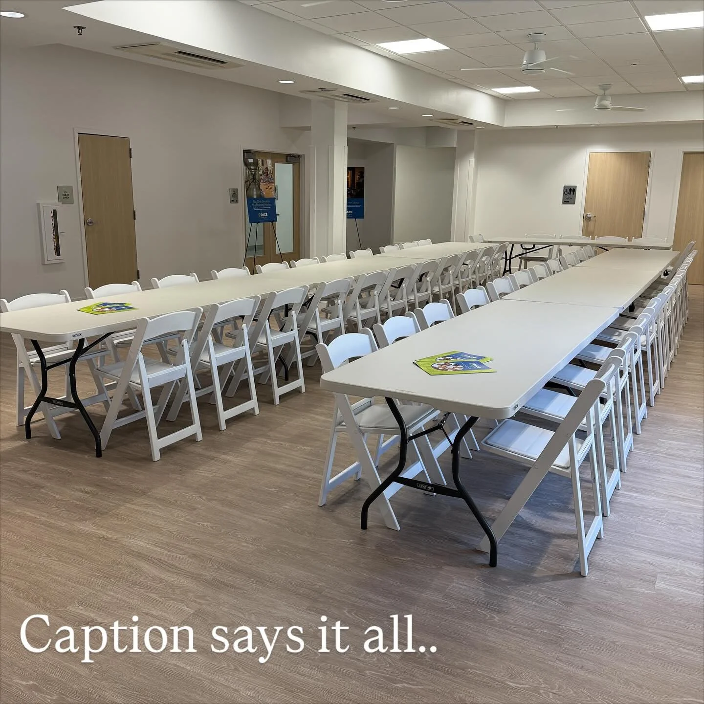 Not all jobs need florals and decor - sometimes they just need reliability. Happy to support our clients need for month-long table and chair rentals. No frills, just showing up and getting it done right.  We&rsquo;re here for every kind of set up 💪✨