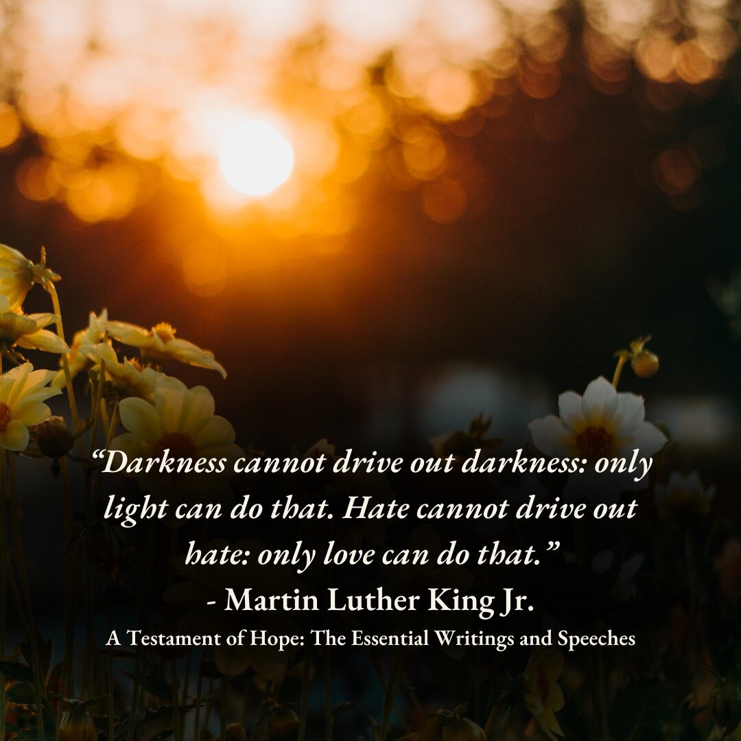 &ldquo;Darkness cannot drive out darkness: only light can do that. Hate cannot drive out hate: only love can do that.&rdquo;
- Martin Luther King Jr.

When life feels dull, meh and mundane it is easy to become lost and feel a lack of purpose in life.