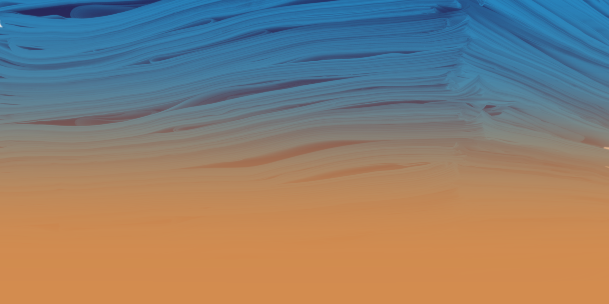 Image of a stack of papers with a gradient filter from blue at the top to orange at the bottom.