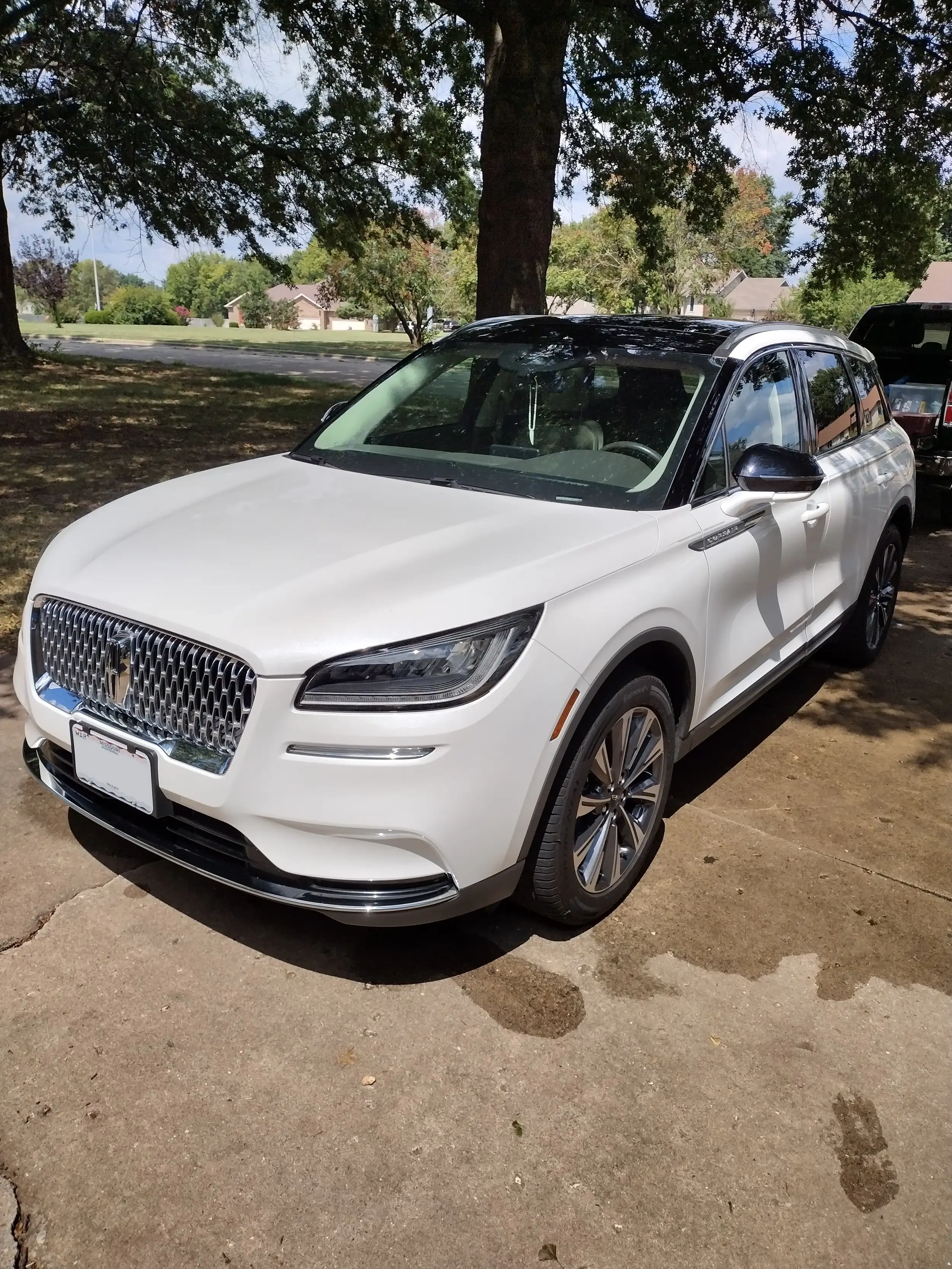 Glossy exterior paint on a Lincoln Corsair representing One-Step Paint Enhancement at Lamb Auto Detailing in Willard MO