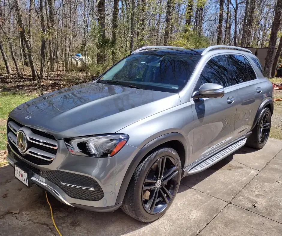 Glossy exterior paint on a Mercedes GLE 450 representing One-Step Paint Enhancement at Lamb Auto Detailing in Willard MO