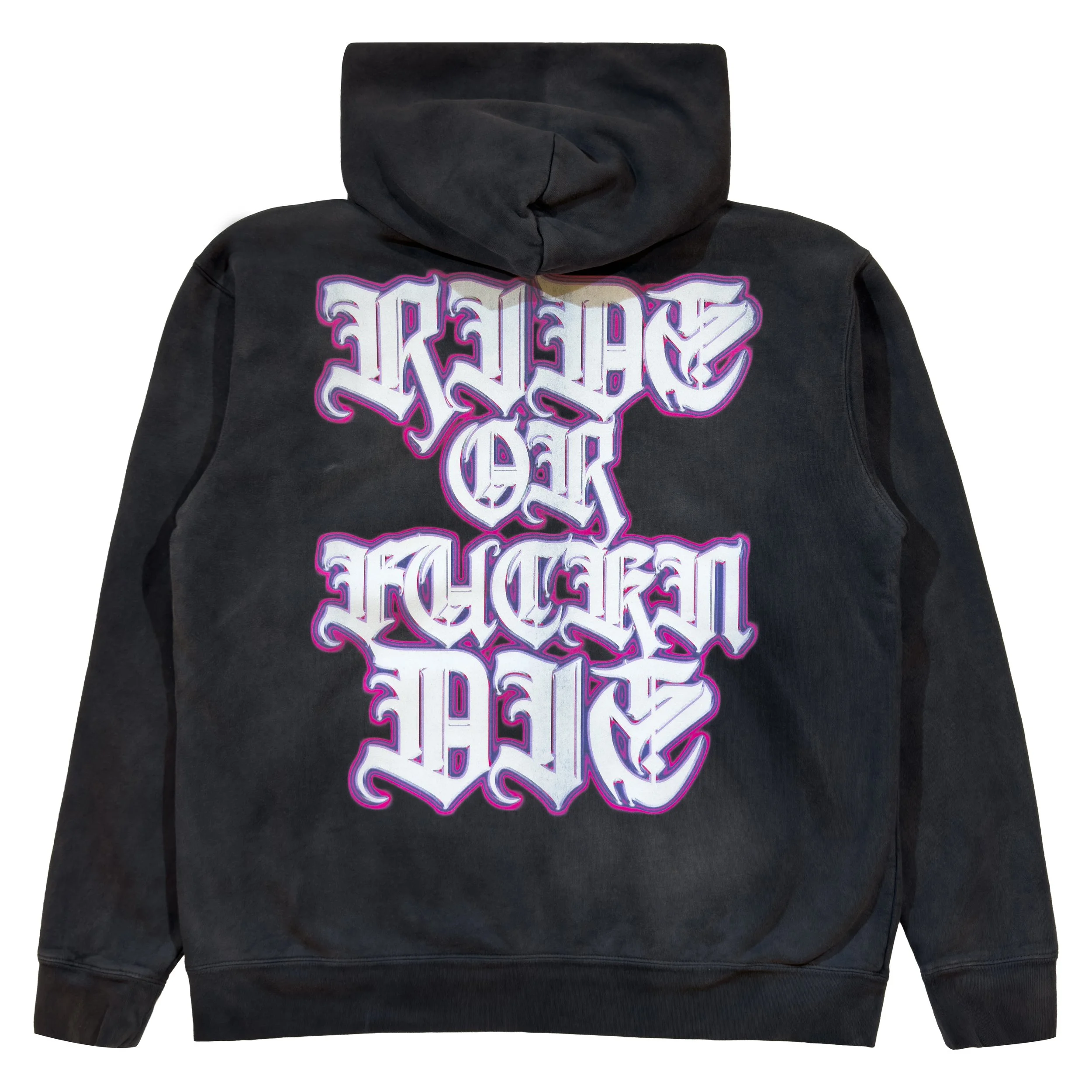 Deathside Twin Flame ROFD Vintage Black Pullover Back.jpg