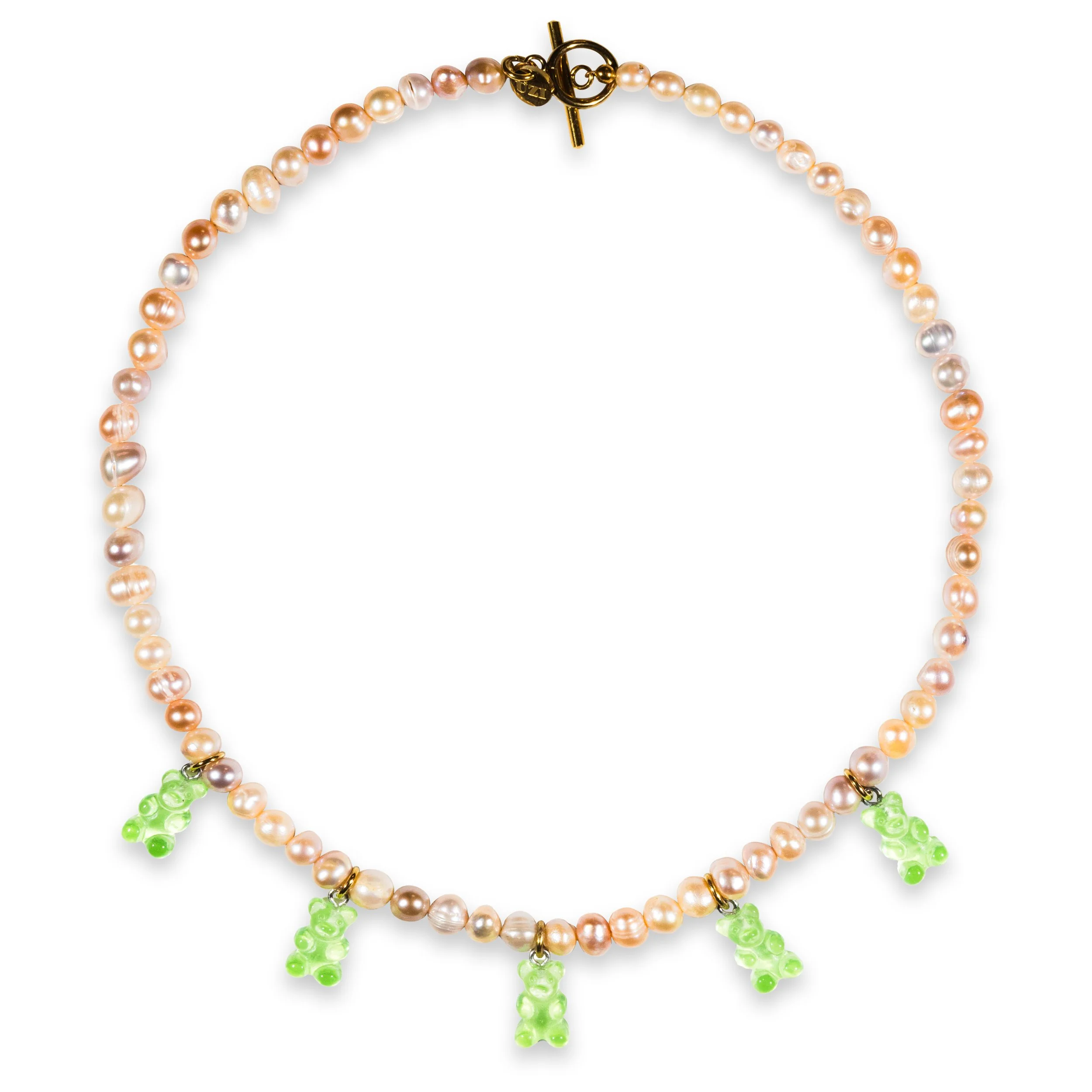 TWIN FLAME LIME GUMMY PEACH PEARL CHAIN (UZI COLLAB)