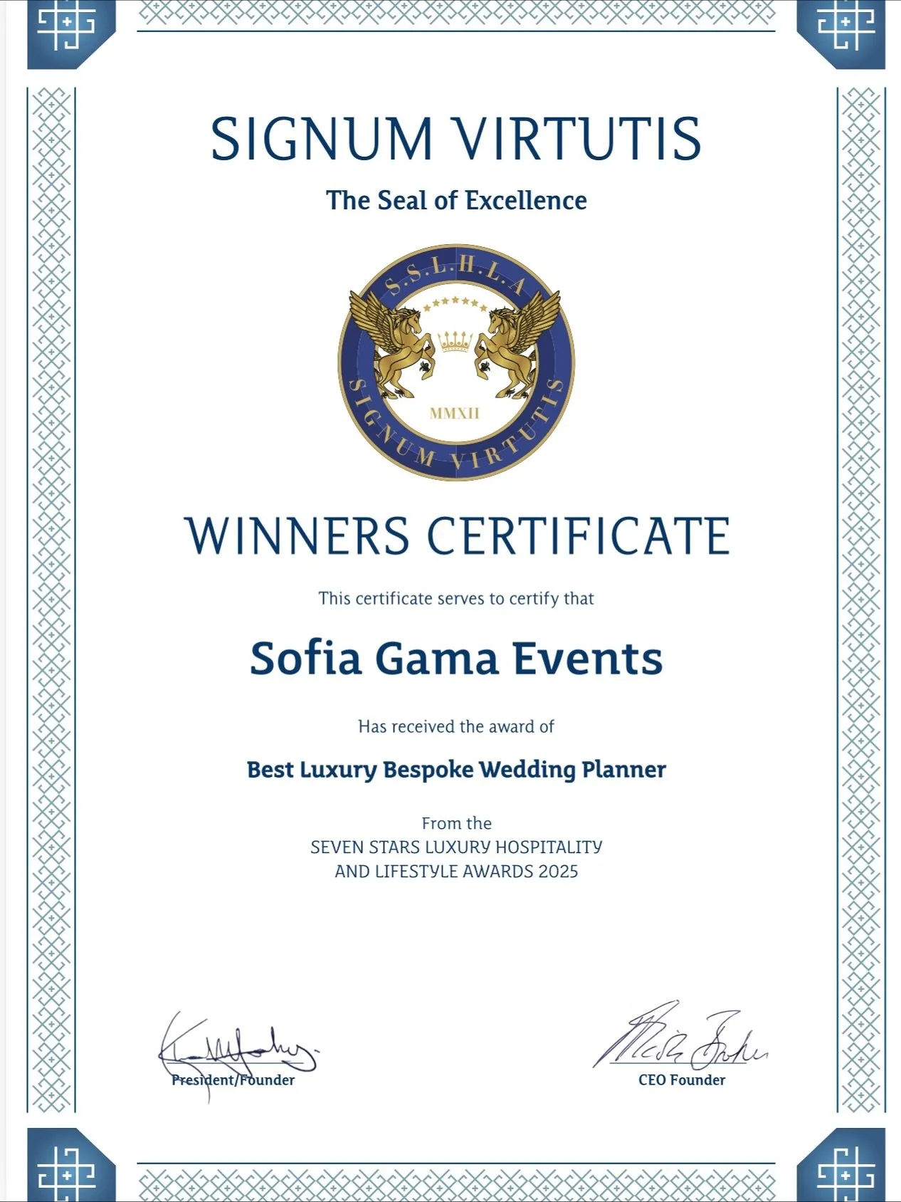 Last week I was awarded as Best Luxury Bespoke Wedding Planner by @sevenstaraward. It came as a complete surprise given my recent work in the industry. At first, I doubted myself and questioned whether I truly deserved such recognition. But after som