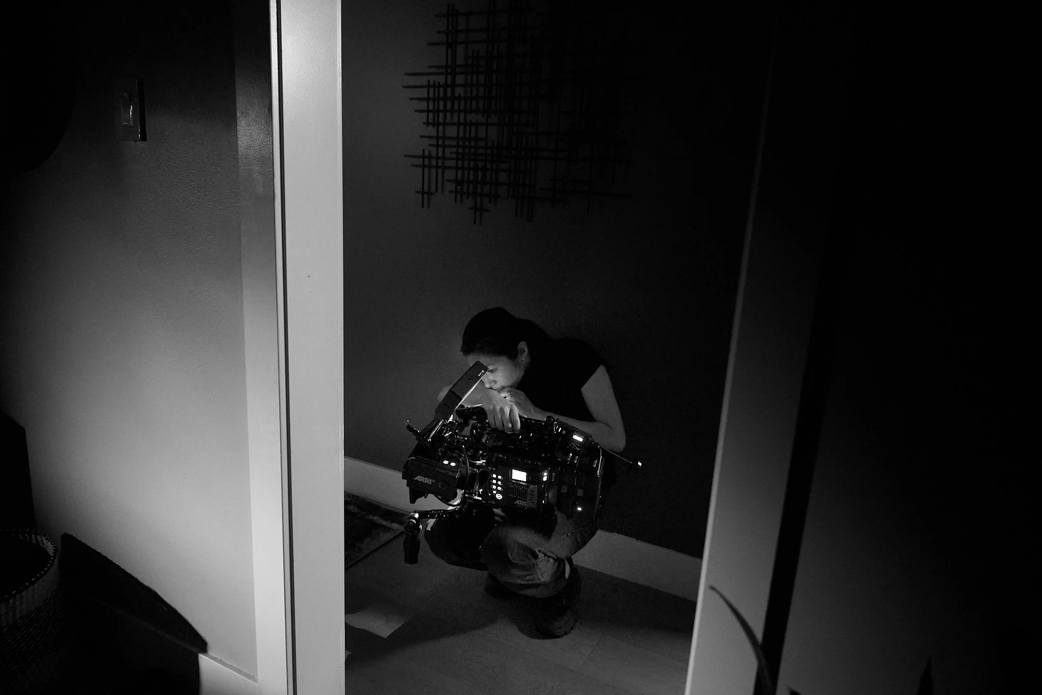 Unit stills photography, for the short film TEDDY, BTS image of crew prepping for the shot.