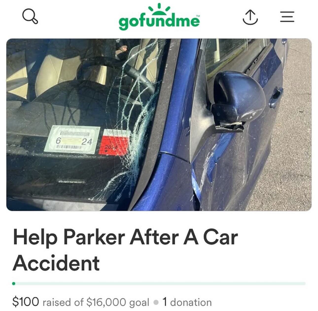 Repost from @thecroftonshow
&bull;
Please help my friend @parkerkindredmusic if you are able!!! He&rsquo;s had a car accident and needs mega repairs and physical therapy. He is ok but is suffering without a car. ❤️❤️❤️ Link in bio