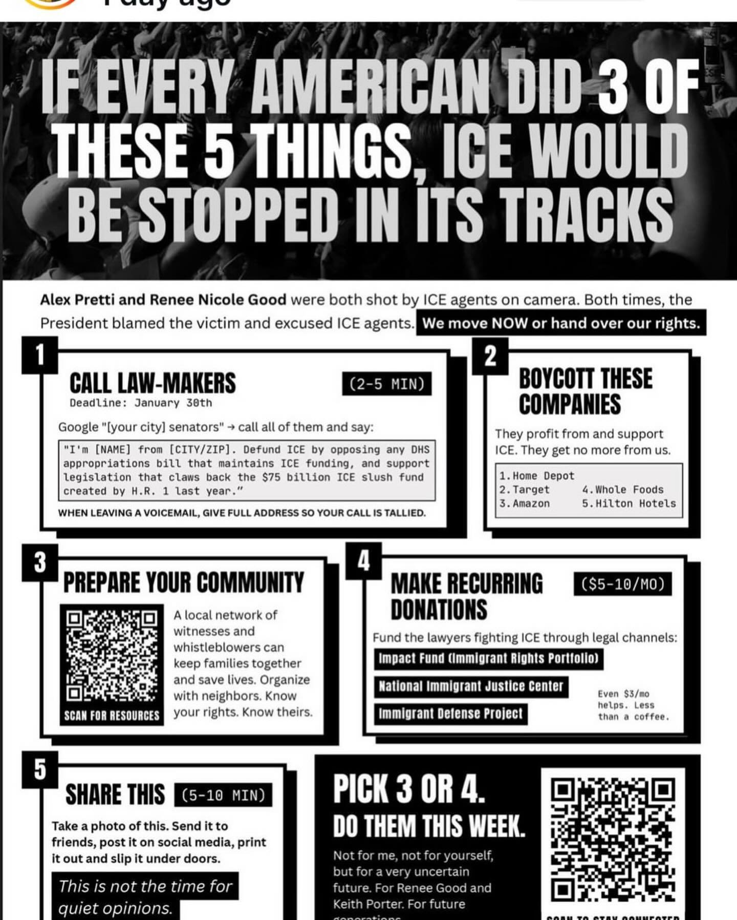 Repost from @johnleguizamo
&bull;
Take action!  Dont sit idle!  You can be part of the protests!  In your own way!