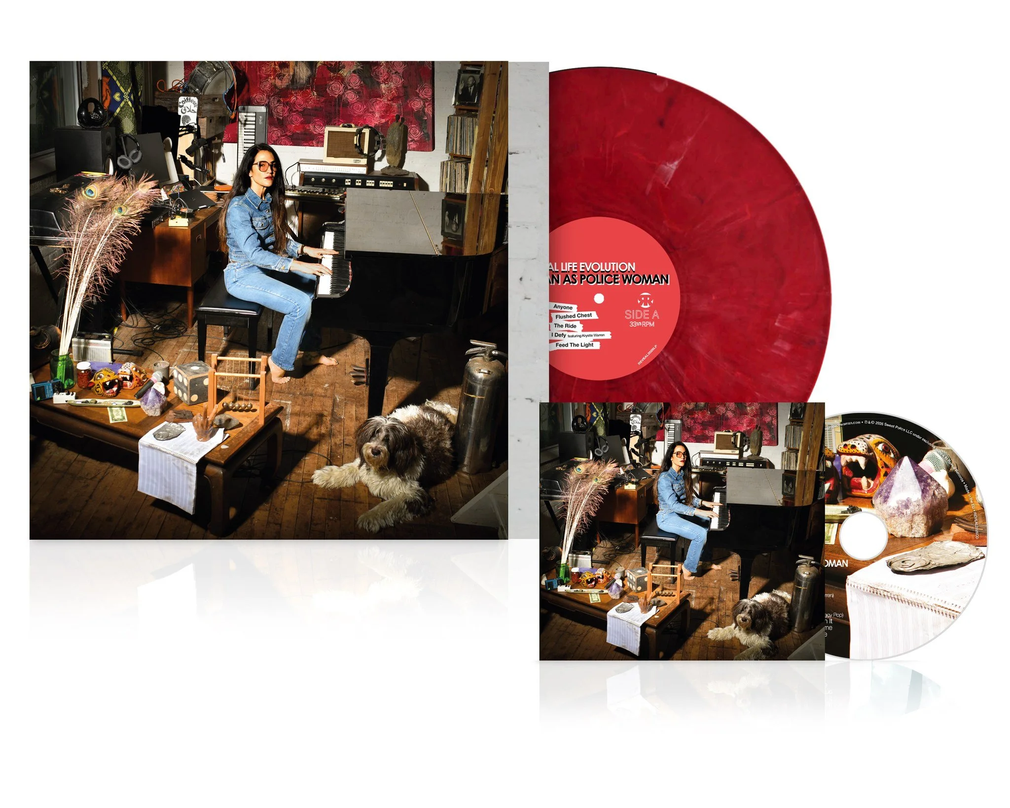 REAL LIFE EVOLUTION OUT NOW via @reveal_records 
20 YEARS SINCE THE ORIGINAL ALBUM RELEASED
1,000 LIMITED RED MARBLE VINYL from  @bandcamp &amp; concerts only.
1,000 LIMITED WHITE VINYL from your favourite record stores inc @residentbrighton and many