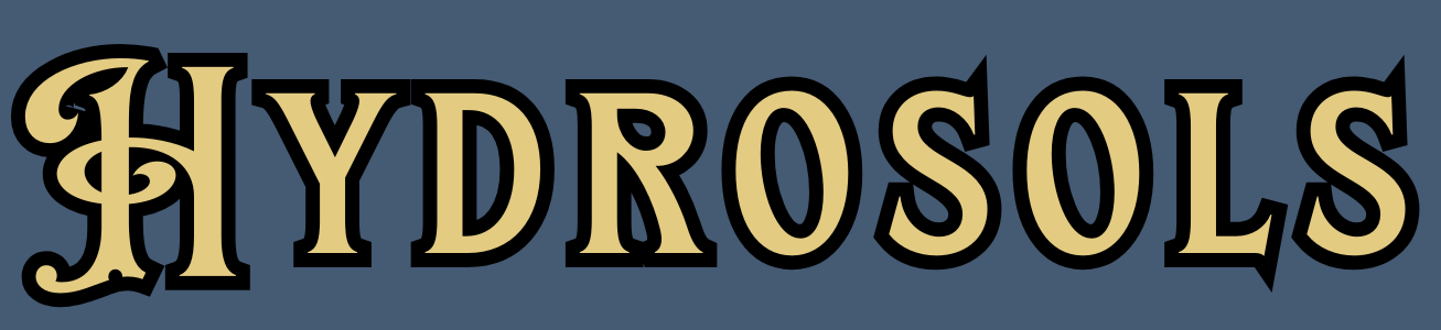 The word "HYDROSOILS" in large stylized text with black outlines on a dark blue background.