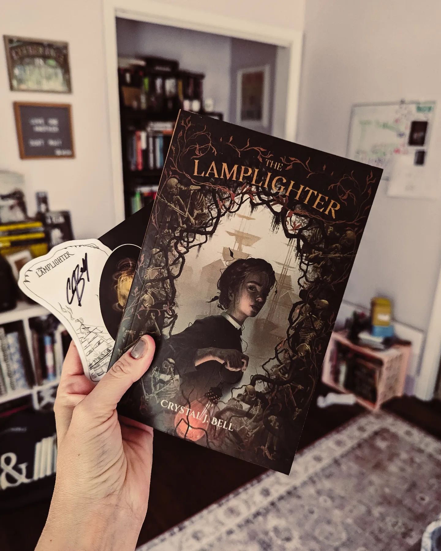 I had the honor of reading an early copy of THE LAMPLIGHTER by Crystal J. Bell late last year. It's a creepy, gothic YA horror/mystery set in New England in the 1800s and follows Temperance, the town's lamplighter. Her town has a wicked, deadly fog t