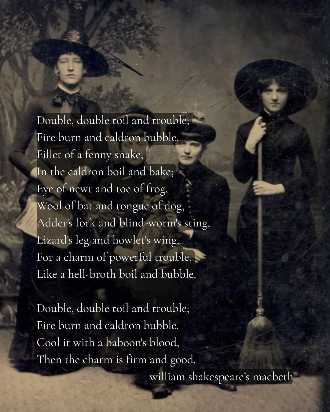 It's a time of shadows; shadows in corners and shadows within ourselves. 

You are made of stardust. Don't hide your magic. Don't make yourself small.

#halloween2025 #doubletrouble #spookyseason #creativityunleashed #witchywomen