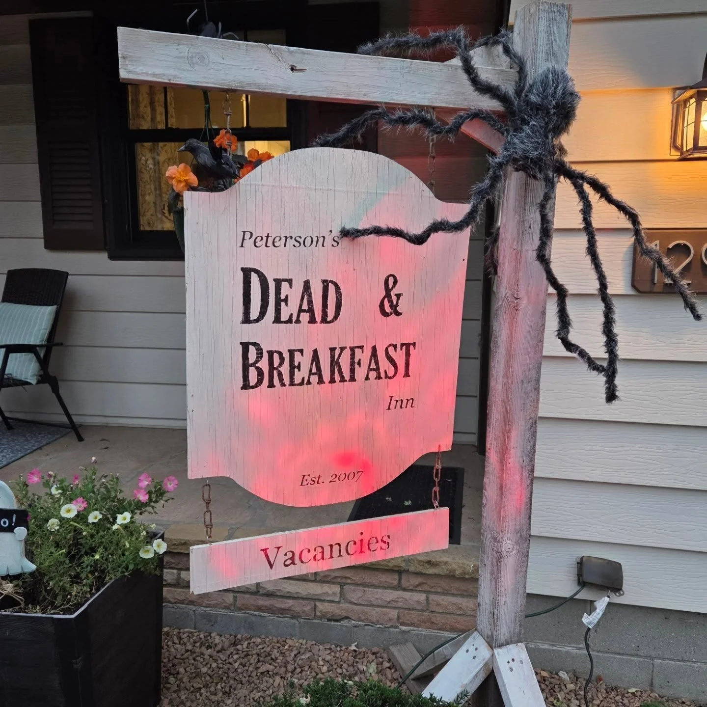 Decorated my front porch for Halloween. My husband, sister, and I build this spooky sign many many moons ago, and I still love it. And last year, my daughter and I made the skeleton cage. We had so much fun! 

Are you ready for Halloween?

#Halloween