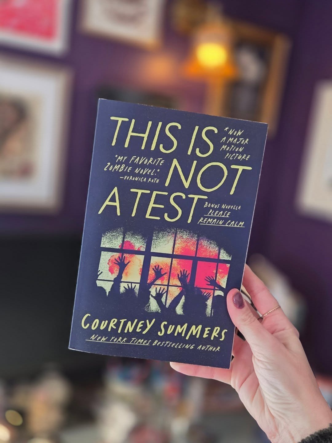 I got two things last week, Courtney Summers' new release, THIS IS NOT A TEST, and covid.

Finally starting to feel better, and I cannot wait to read her updated version of this novel. Finding joy in books and the resistance is getting me through the