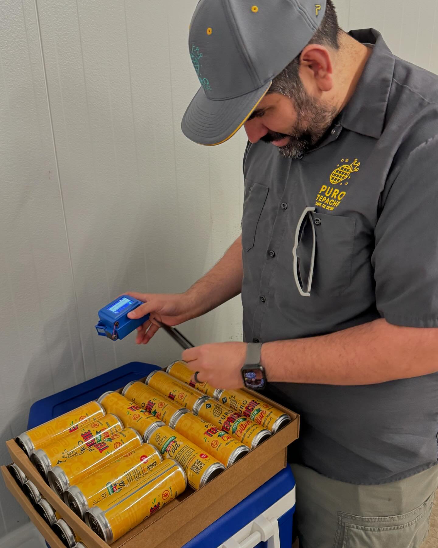Making sure labeling is on all products before making some deliveries!